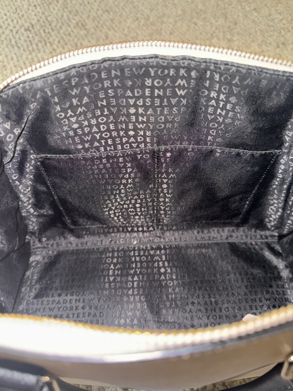 Kate Spade Tilden Place Pippa Almondine/Black Handbag - Picture 11 of 11